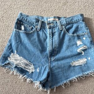 Levi's high wasted mom shorts